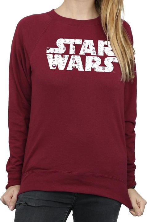 Actual product image Star Wars Womens/Ladies Christmas Logo Sweatshirt (XXL)