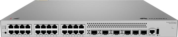 Actual product image Huawei S530-24T4XE 24x10/100/1000BASE-T ports 4x10GE SFP+ ports 2x12GE stack ports with 1xAC power m (30 ports)