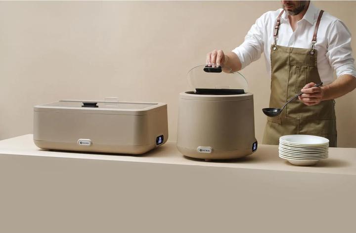 Produktbild Hendi Suppenkessel UNIQ,, 8L, Beige, 220-240V/500W, ⌀365x(H)325mm