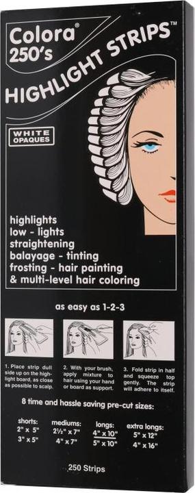 Produktbild Comair Colora Highlight Strips Strähnenpapier 250 Blatt mittel