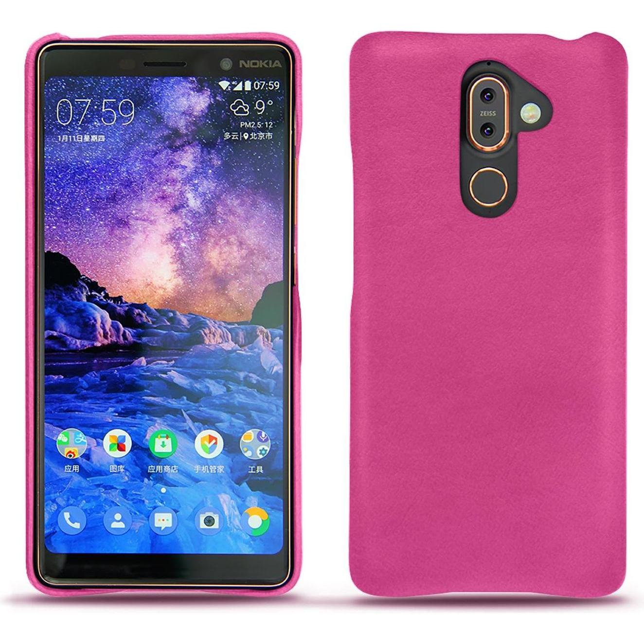 Noreve Lederschutzhülle (Apple iPhone 7 Plus), Smartphone Hülle, Rosa