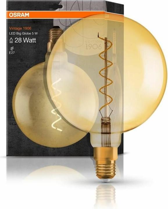 Immagine prodotto Osram Globo classico a led vintage 1906 (E27, 5 W, 300 lm, 1 x, G)