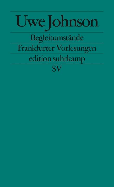 Produktbild Begleitumstände (Deutsch, Uwe Johnson, 2003)