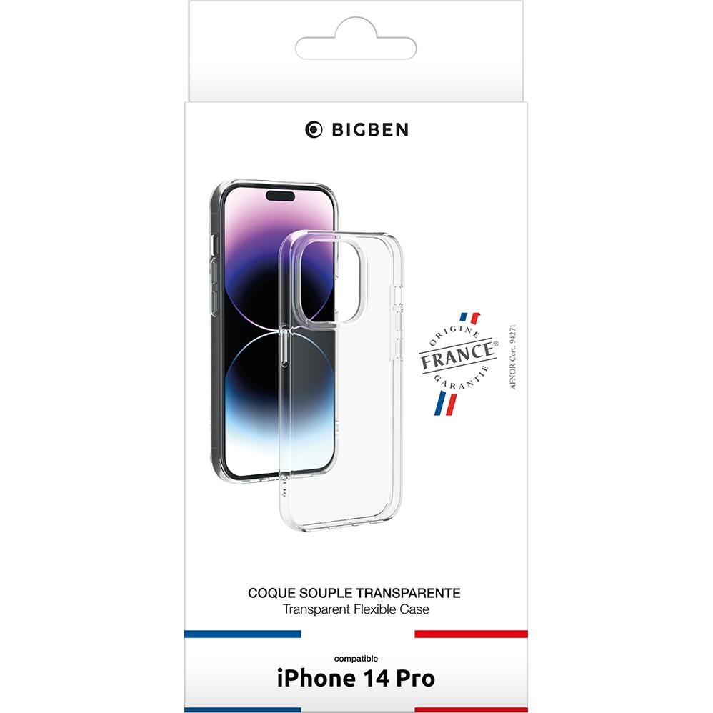 Thumbnail - Bigben Silitransip14pmf (Apple iPhone 14 Pro), Smartphone Hülle, Transparent