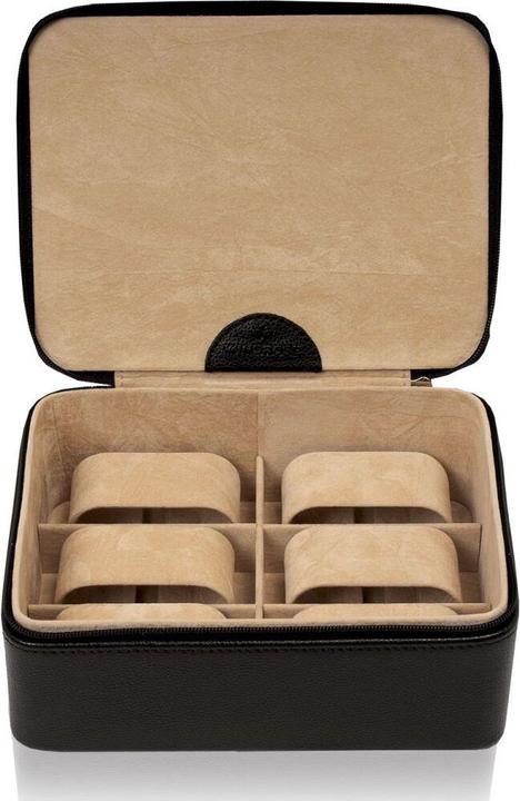 Produktbild Windrose Beluga Uhrenbox 19 cm Leder