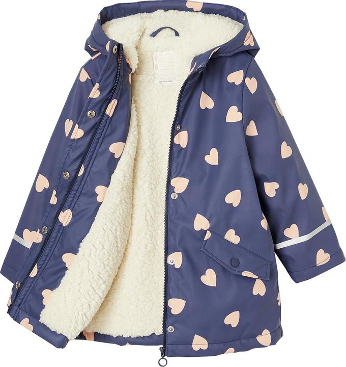 Produktbild Vertbaudet Mädchen Regenjacke mit Kapuze & Teddyfleece-Futter (134)