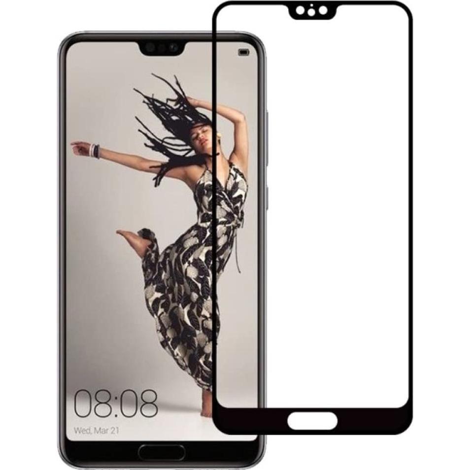 Thumbnail - Screenguard Huawei P20 Full Screen Panzerglas Schutzfolie 2.5D 9H (1 Stück, Huawei P20), Smartphone Schutzfolie, Schwarz