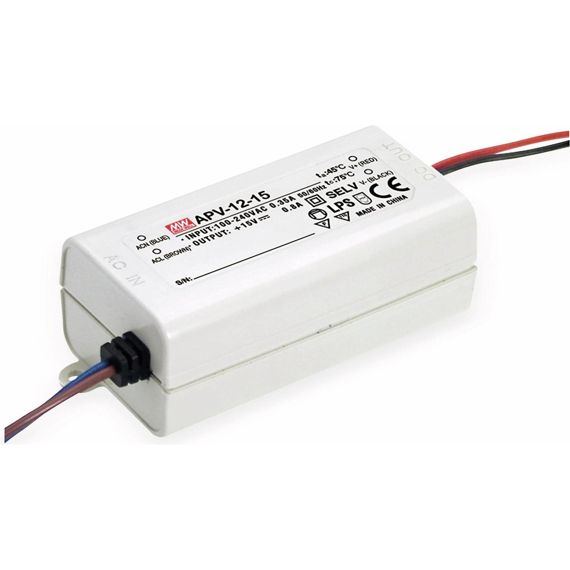MeanWell MEAN WELL Schaltnetzteil APV-12-12, 12 V-/1 A, Labornetzgerät