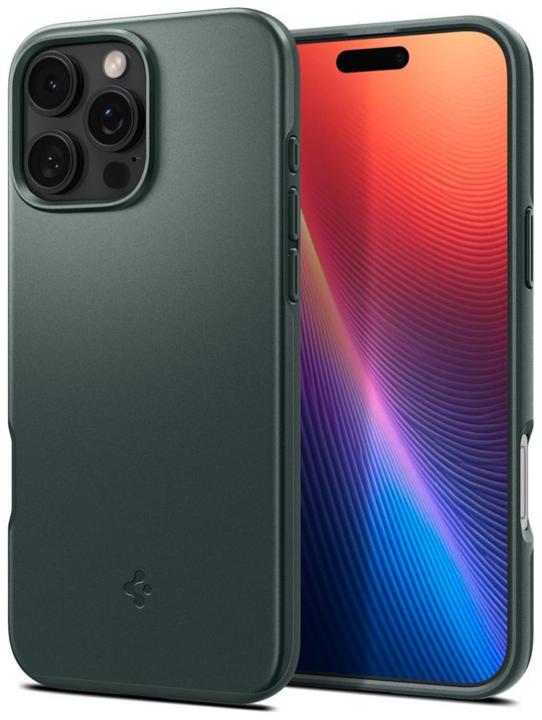 Produktbild Spigen Thin Fit Mag Magsafe Hülle für iPhone 16 Pro 6,3" abyss grün (Apple iPhone 16 Pro)