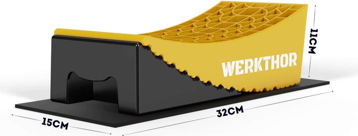 Actual product image Werkthor Innovative Auffahrkeile mit Unterlegmatte und Transporttasche (13.500kg)