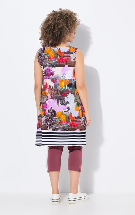 Produktbild Ulla Popken Jerseykleid, bedruckt, A-Linie, Rundhals, ärmellos (46, 48)