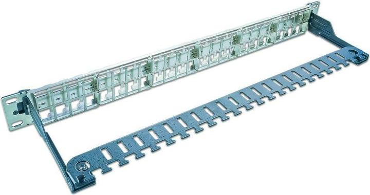 Produktbild Wirewin 48-Port 1HE 19" Patchpanel, Winkelbar 0/45°