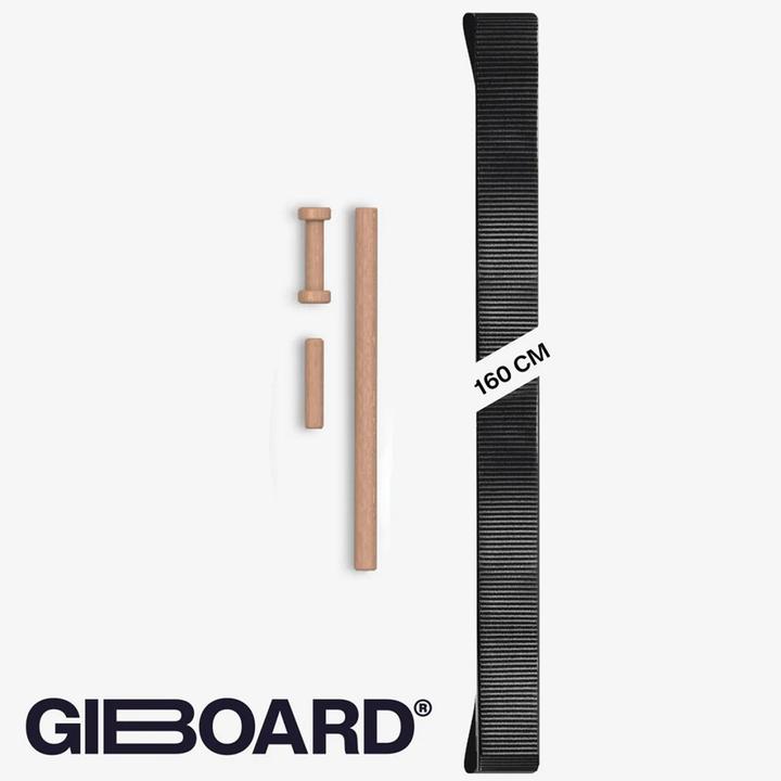 Actual product image Gibbon Giboard Webbing Pure Black