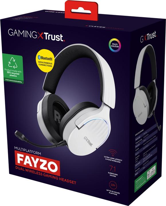 Image du produit Trust Gxt491w Casque Sans Fil Fayzo (Filaire, Sans fil)