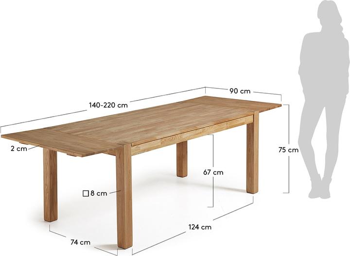 Image du produit Kave Home Indira (140 x 90 x 75 cm)