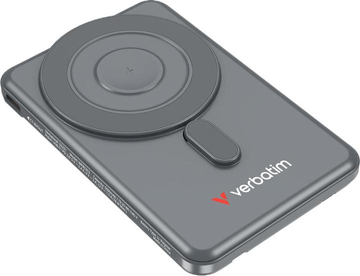 Image du produit Verbatim CnG 2C PB Wless 5000mAh Grey (5000 mAh, 20 W, 18.50 Wh)