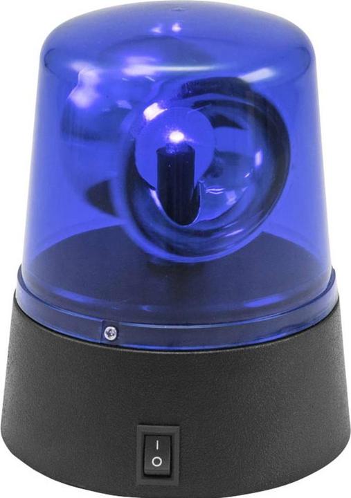 Eurolite Mini-lumière de police LED bleue USB/pile