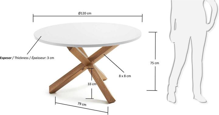 Produktbild Kave Home Nori (120 x 120 cm)