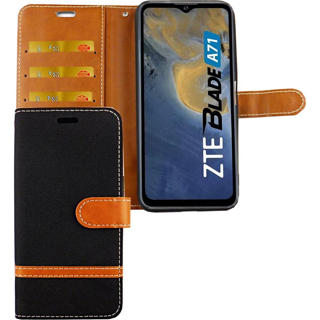 Thumbnail - König Design Handyhülle für ZTE Blade A71 Case Cover Schutztasche Schutzhülle Bookstyle Neu (ZTE Blade A71), Smartphone ...