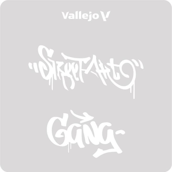 Actual product image Vallejo Stencil Street Art No. 2