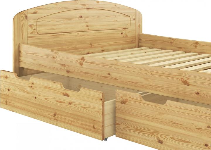 Produktbild Erst-Holz Funktionsbett Doppelbett Bettkasten Rollrost Matratze 140x200 Seniorenbett Massivholz 60.50-14 M (140 x 200 cm)