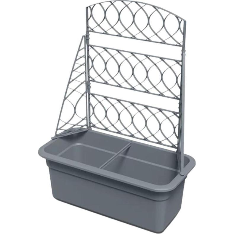 Prosperplast, Vaso da fiori, Doniczka Z Pergolą Bloma Szary Kamień