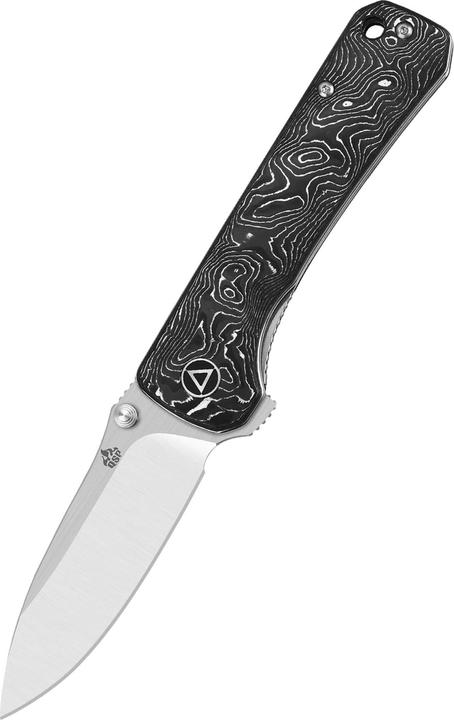 Produktbild QSP Knives Hawk S35VN Satin Aluminium Foil CF (8.20 cm)