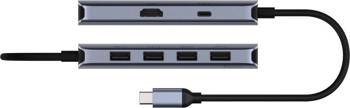 Image du produit Cudy 6-IN-1 Hub USB-C avec HDMI 4K (USB-C, 6 ports)