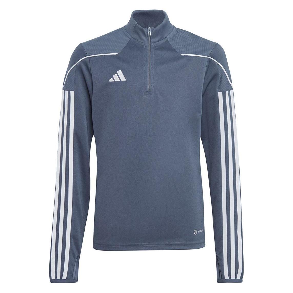 Adidas, Jongens, Springer, Tiro 23 Trainingstrui Kinderen, Wit, Zilver, Grijs, (140)