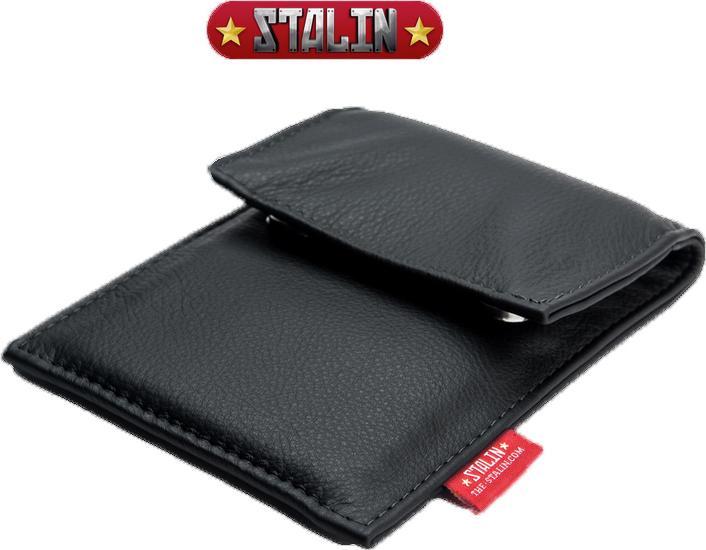 Produktbild Stalin PhoneBag Echtleder Big schwarz mit dunkelgrauen Nähten (Universal)