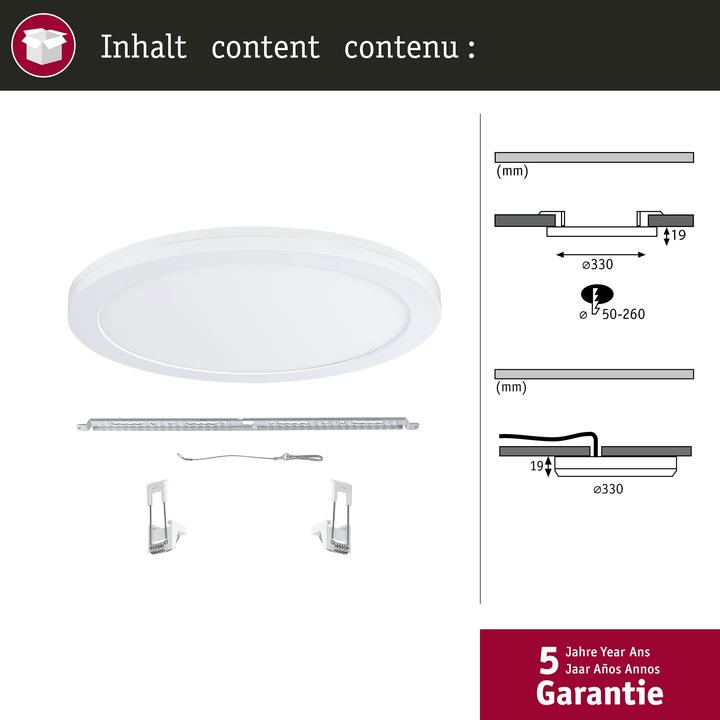 Image du produit Paulmann Panneau d'installation 2en1 Cover-it (1700 lm)