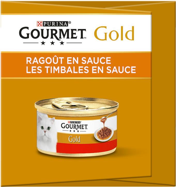 Actual product image Gourmet Gold Sauce Delight Chicken 4x85g (Adult, 4 pcs., 340 g)