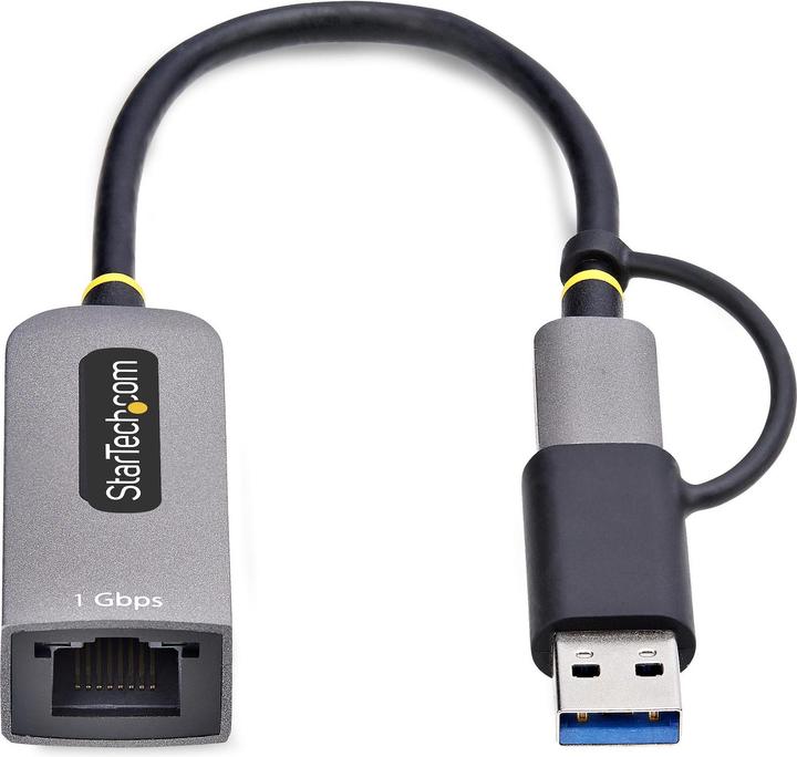 Immagine prodotto StarTech Adattatore Ethernet USB-C con dongle USB-A (USB-C 3.2 Gen 1, RJ45 (1x))