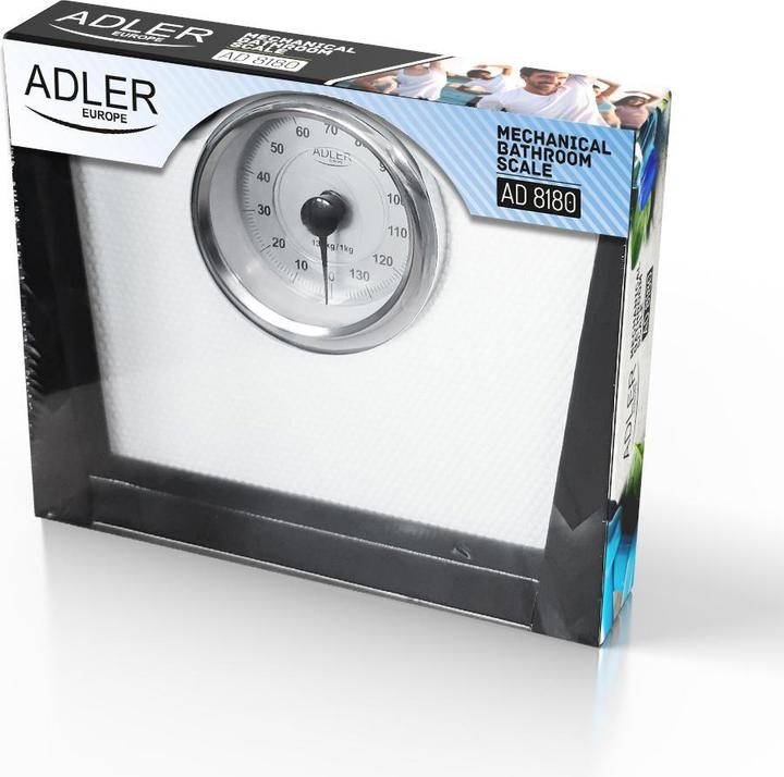 Actual product image Adler AD 8180 personal scale Rectangle White Mechanical personal scale (136 kg)