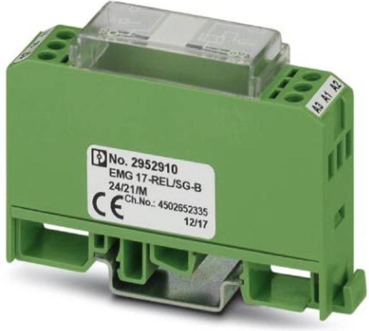Actual product image Phoenix Contact EMG 17-REL/SG-B 24/21/M Relay module Rated voltage: 24 V/DC Switching current (max.): 6A