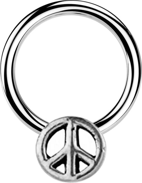 Immagine prodotto Star Piercing Anello Micro Closure argento Pace argento (Ottone, Acciaio chirurgico 316L)