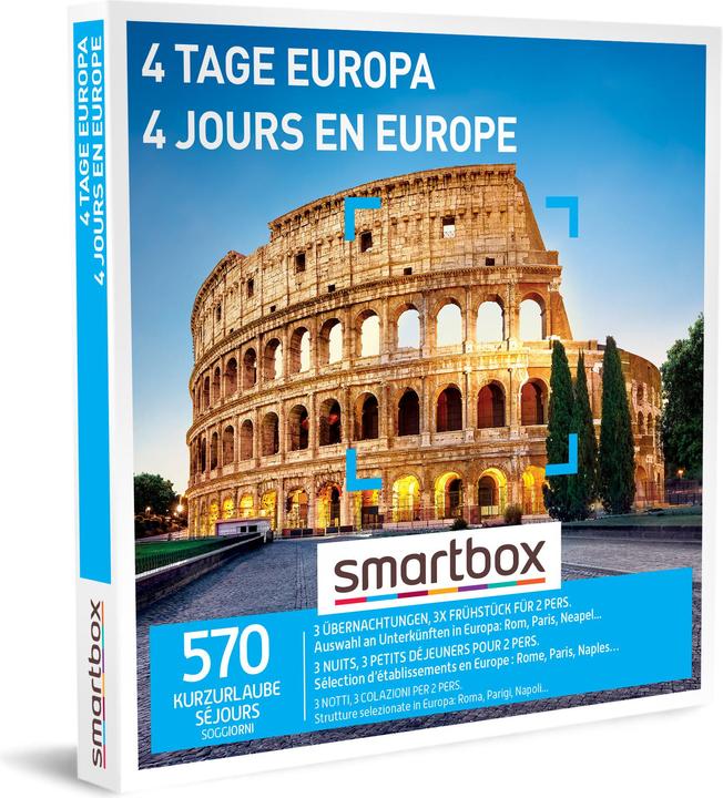 Actual product image Smartbox 4 days Europe (2 Persons)