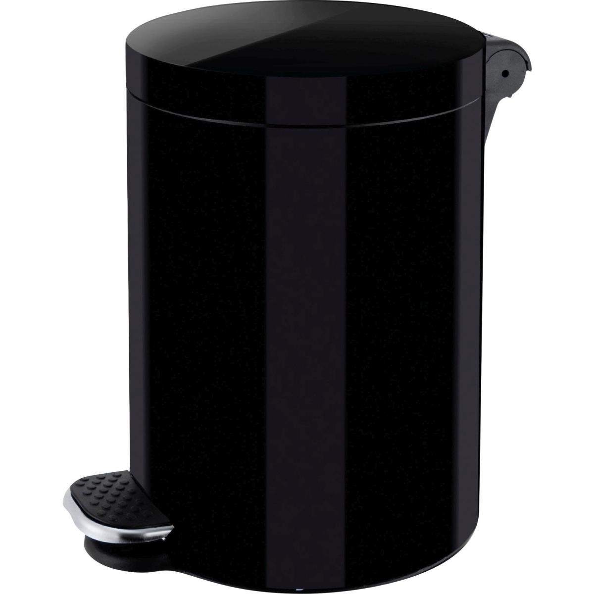 Helit Tretabfallb.Silberionen 3l sz, Abfalleimer, Schwarz