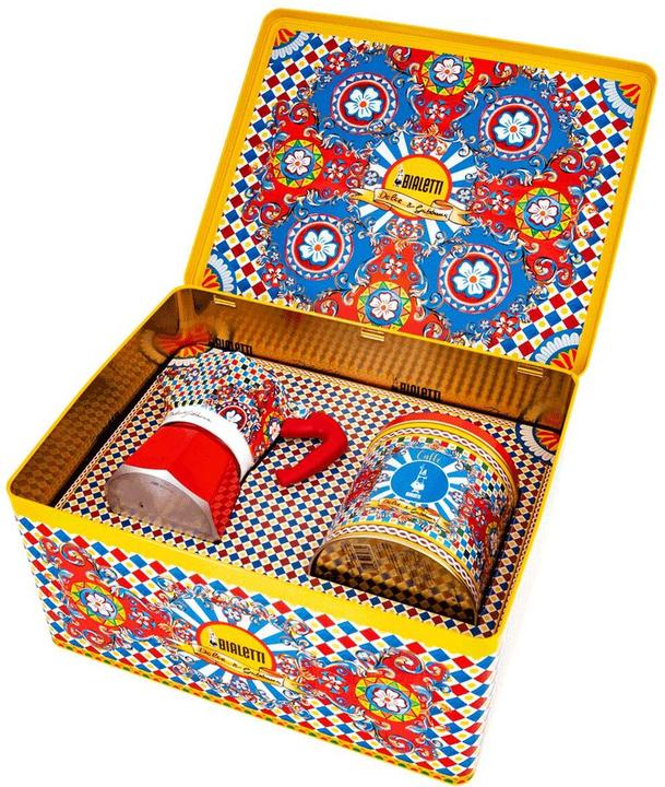 Produktbild Bialetti Espressokocher Dolce & Gabbana rot/klein gemustert (3 Tassen)