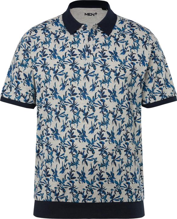 Actual product image Men+ Poloshirt, Halbarm, Bauchfit, Piqué, Alloverdruck, bis 84/86 (74)