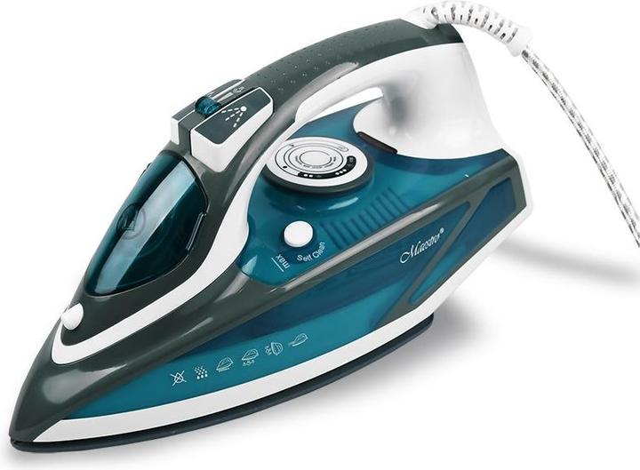 Maestro Dampfbügeleisen MR-304C 2200W Weiss Blau (2200 W)