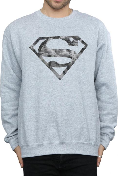 Produktbild Superman Mens Marble Effect Logo Sweatshirt (L)