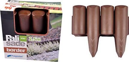 Productafbeelding Prosperplast 2,5 m gazon plastic rand, in bruine kleur (250 cm)