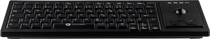 Actual product image Gett Cleantype Xtra Roll Keyboard with Trackball USB Colour black Layout DE (DE, Cable)