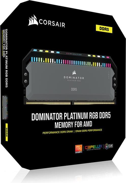 Image du produit Corsair Dominator Platinum RGB (2 x 16GB, 5600 MHz, RAM DDR5, DIMM)