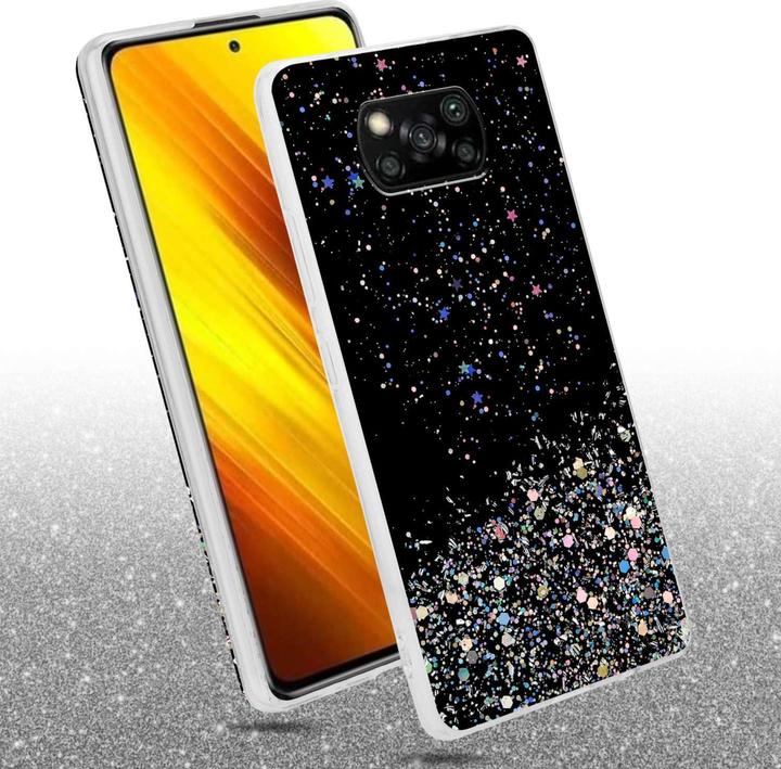 Image du produit Cadorabo Coque pour Xiaomi POCO X3 NFC TPU funkelnder Glitter (Xiaomi Poco X3 NFC)