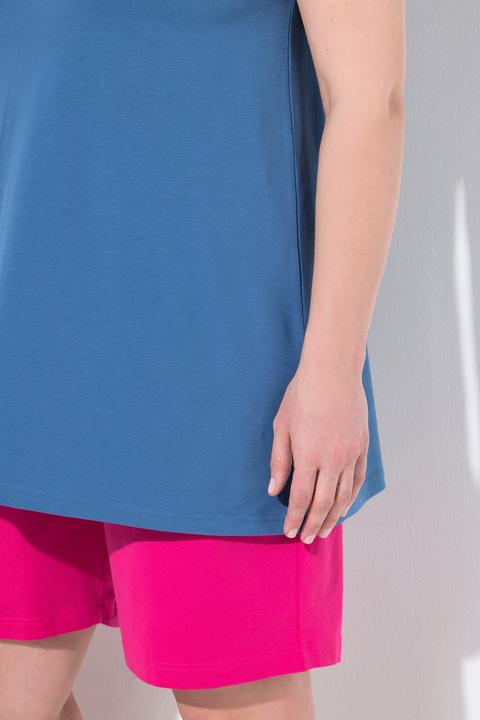 Immagine prodotto Ulla Popken Top dal taglio lungo e smanicato con vestibilità classica e scollo rettangolare (50, 52)