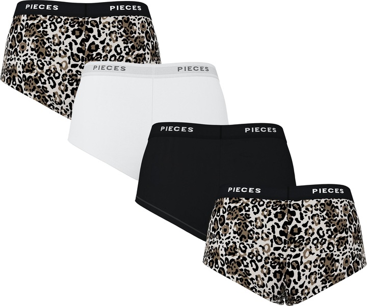 Immagine prodotto Pieces Pclogo Lady 4 Pack Aop/Solid Noos Bc (XS, confezione da 4)