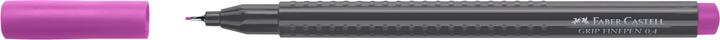Actual product image Faber-Castell Finepen Grip 0.4 carmoisine (Checked heart, 1 x)