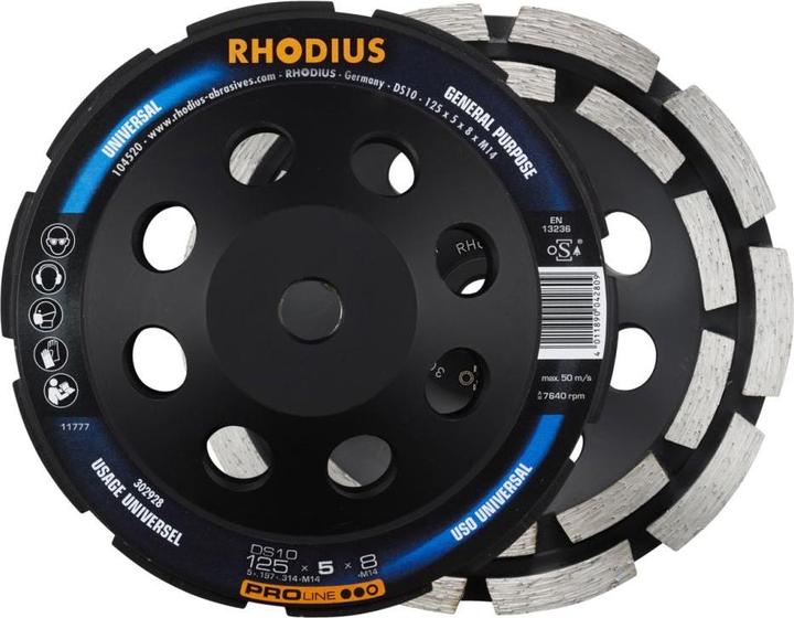Actual product image Rhodius Diamond cup wheel DS10